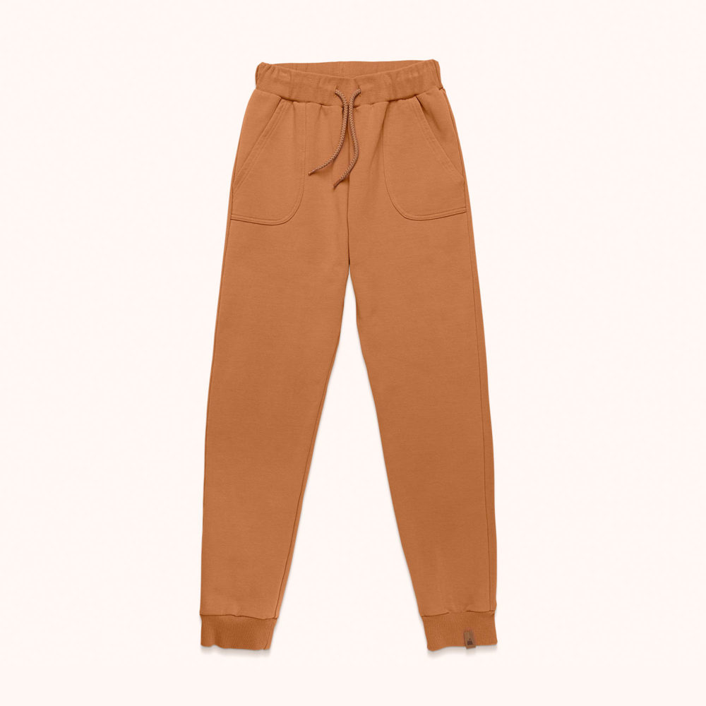 kids brown joggers