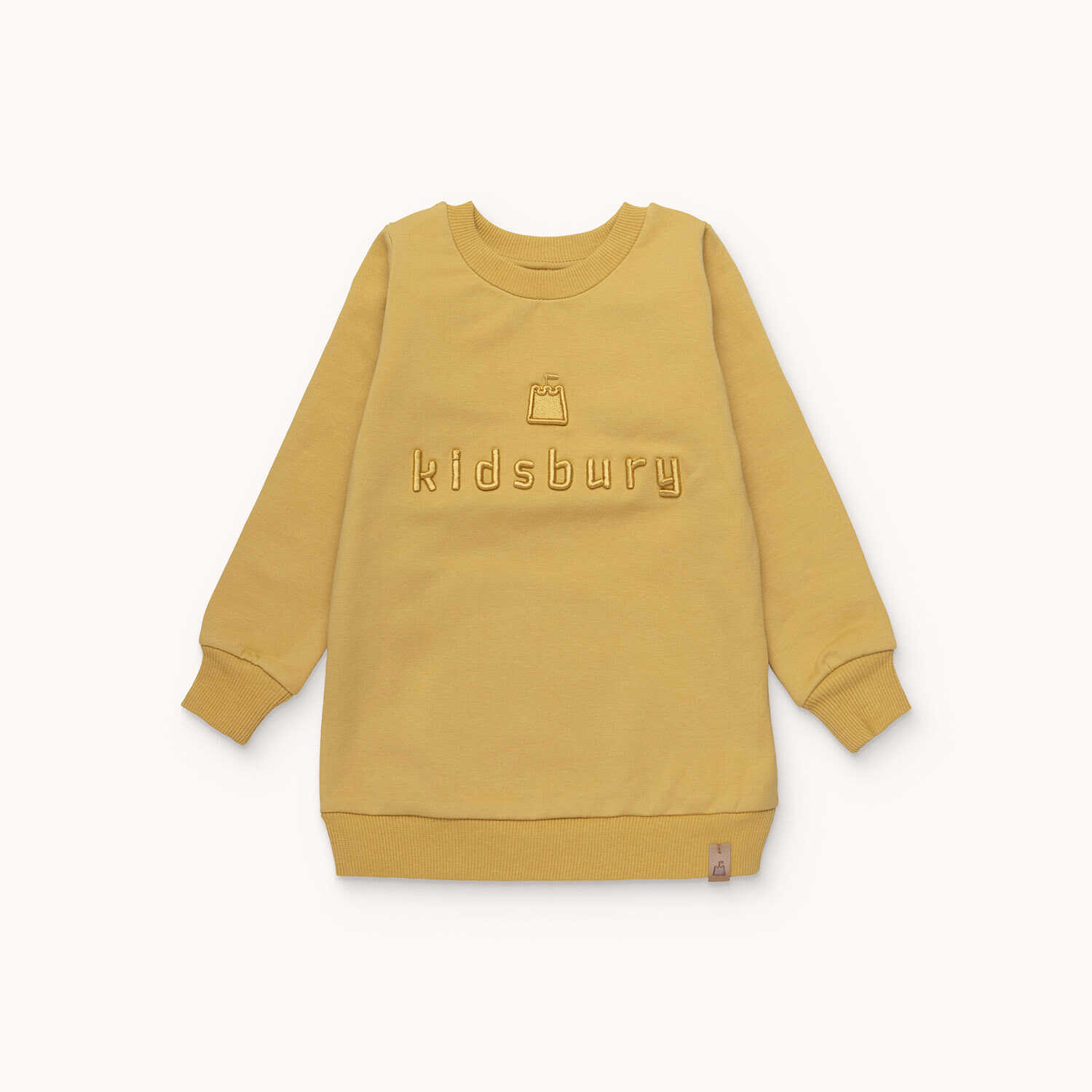 Classic Cosy Sweatshirt LOGO, Mustard Kidsbury