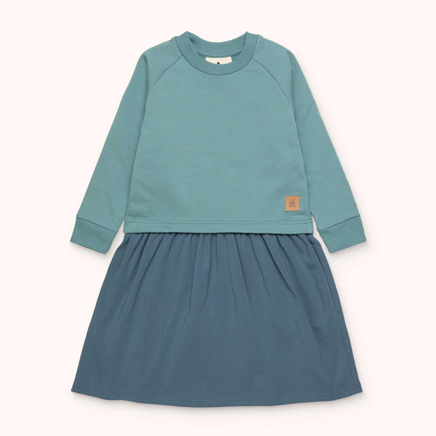 Plain Color Block Dress, Arctic Seas – Kidsbury