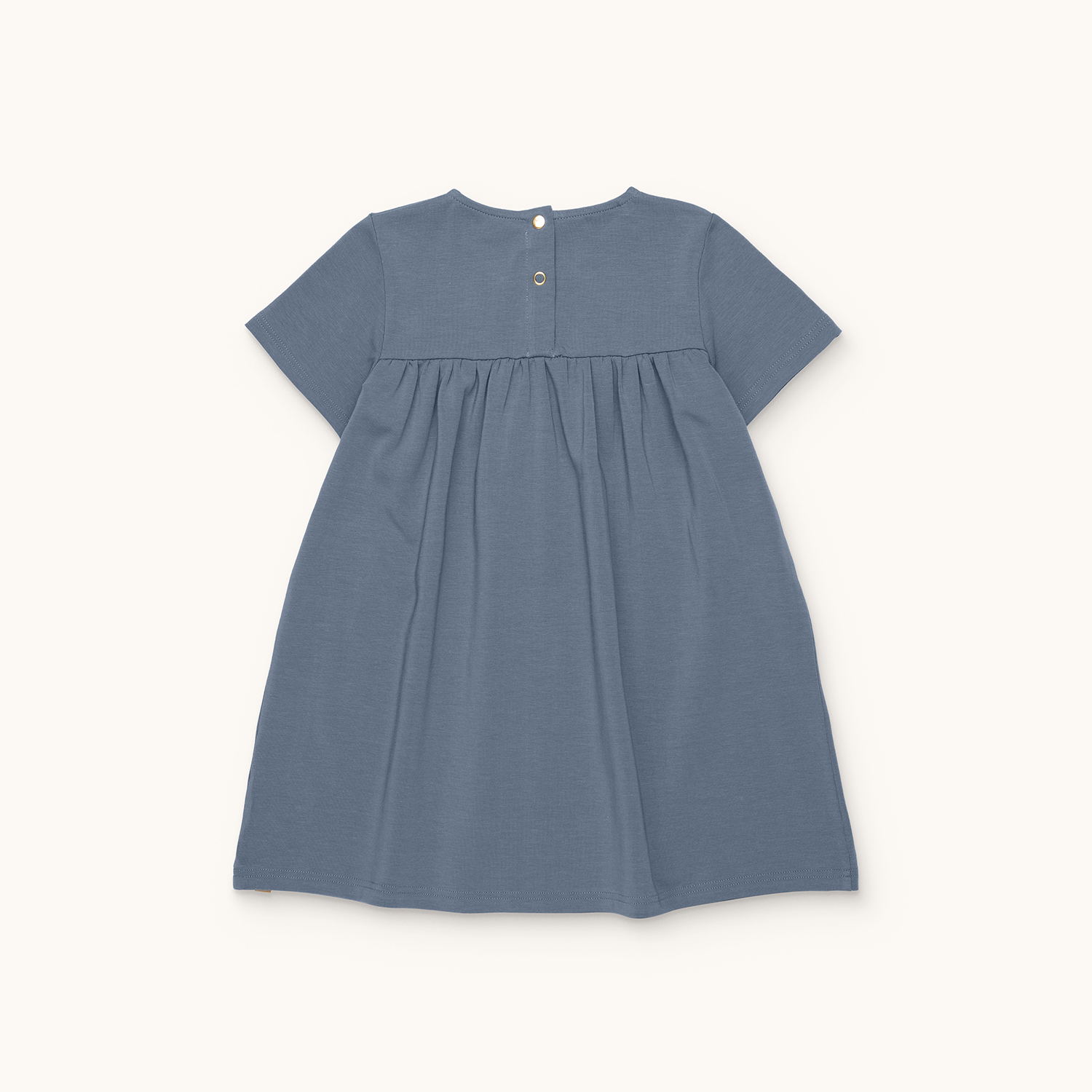 Short Sleeve Smock Dress, Navy Blue – Kidsbury